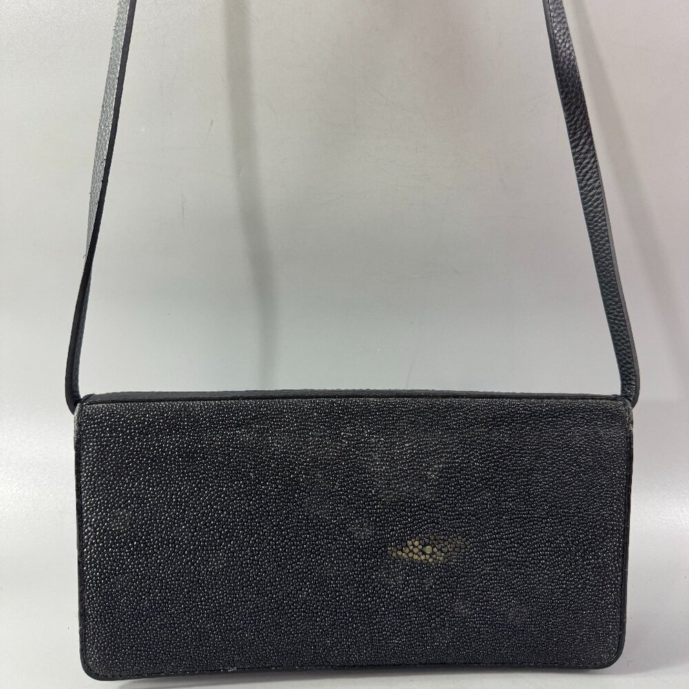 Genuine Stingray Skin Clutch/Shoulder Bag